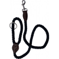 Dog & Co Cotton Mix Trigger Rope Lead Black 5/8" X 48" (1.5 X 120cm)